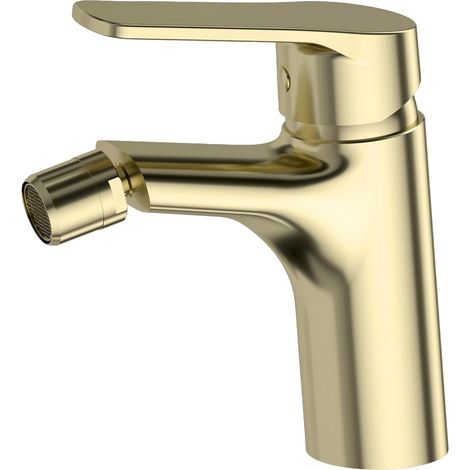 1 - Mitigeur Bidet - Or Brossé - Aérateur Anticalcaire - Certification ACS - Pour Salle De Bain - Doré (1/4)