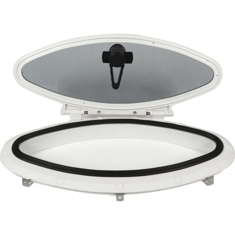 Hublot ovale en acier inoxydable anti-âge pour bateau, yacht, navire ou camping-car - Fenêtre de portique marin (1/5)