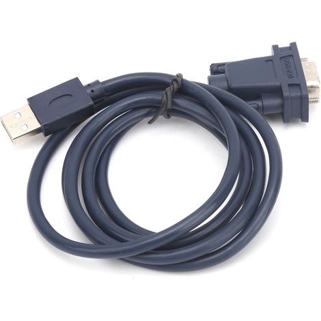 Câble série USB vers RS232 noir de qualité industrielle, 9 broches, pour impression informatique, 1,2 mètre (1/5)