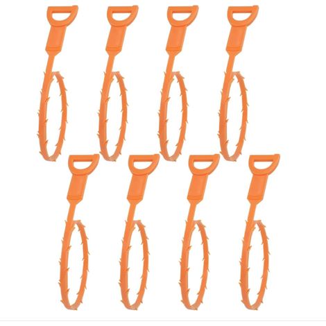 Kit de limpieza de desagües de 8 piezas: ideal para limpiar cocinas, bañeras, fregaderos y desagües. (1/5)