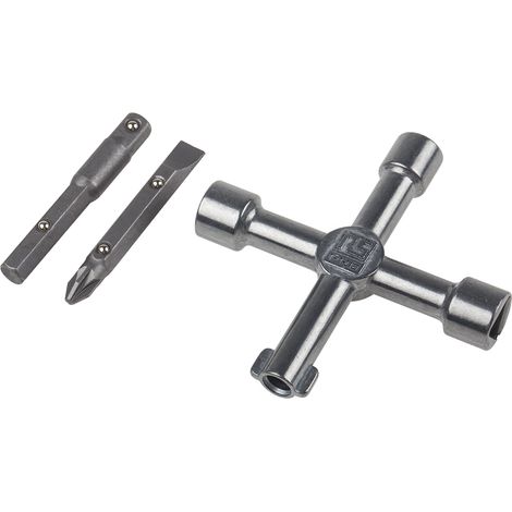 Clés en croix de commande 5 profils , Alliage de zinc ( Prix pour 1 )