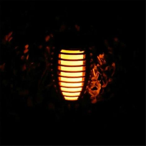 Neue Solar-LED-Flammenleuchte, dekorative Außenbeleuchtung B--