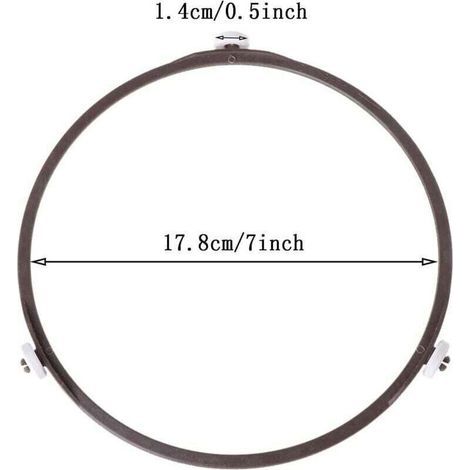 pair Support Plateau Tournant Four à Micro-ondes 17,8 Cm De Diamètre 1,4 Accessoires Micro Ondes Universel Anneau Pour En Verre (1/3)
