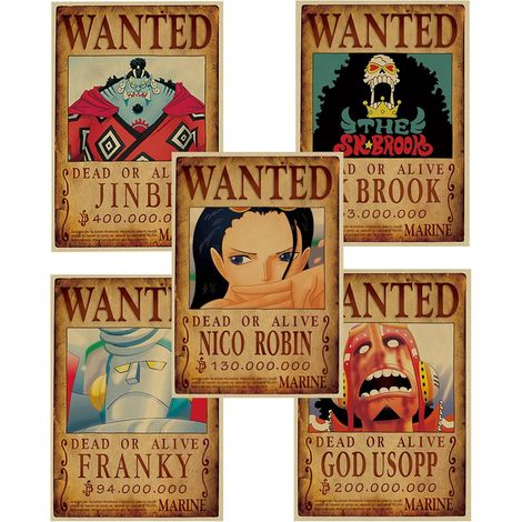Anime-Poster, One Piece Wanted Poster 51 cm × 35,5 cm (groß), Manga P