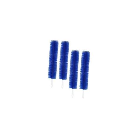 Lot de 4 brosses de nettoyage multifonctions en toile d'araignée pour ventilateurs électriques - Design ergonomique pour enlever la poussière sans effort - Compact et portable
