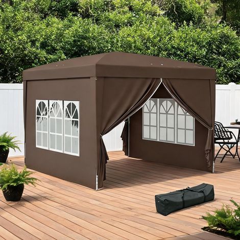 Store banne café en acero Tela Oxford 295 x 295 x 258 cm (1/5)