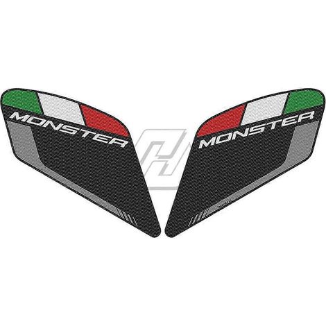 Protection latérale antidérapante pour réservoir de moto et tapis de protection pour genoux pour Ducati Monster 797 821 1200 2017-2019 (1/5)
