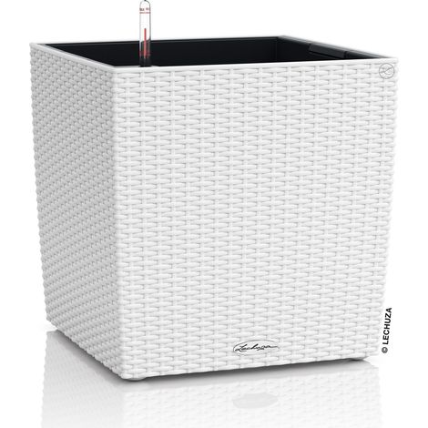 LECHUZA CUBE Cottage 50 Komplettset weiß