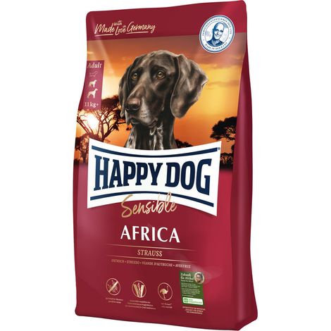 Happy Dog Sensible Africa Hundetrockenfutter Adult 12,5 kg Strauß & Kartoffel Trockenfutter Hunde (1/3)