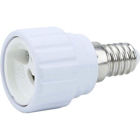 Adaptateur Douille E14 vers GU10 - Convertisseur pour Ampoules LED Halogène Économe - Lot de 4 (1/5)