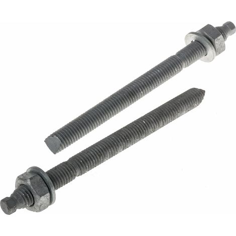 Boulon d'ancrage RS PRO, en Acier au carbone M10, 12mm x 130mm ( Prix pour Sachet de 10 )