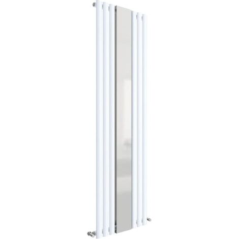 Nuie 1800mm x 499mm Gloss White Revive Single Panel Radiator with Mirror - HL330 (1/3)
