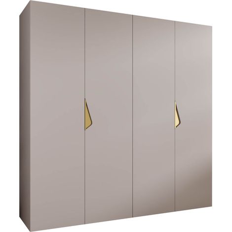 Armoire Hartford 620, Cachemire, 202x200x52cm, Portes d'armoire: Avec des charnières, Nombre d'étagères: 0 (1/5)