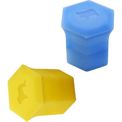 Lot de 2 moules à glaçons en silicone en forme de lion et d'hippopotame (1/4)