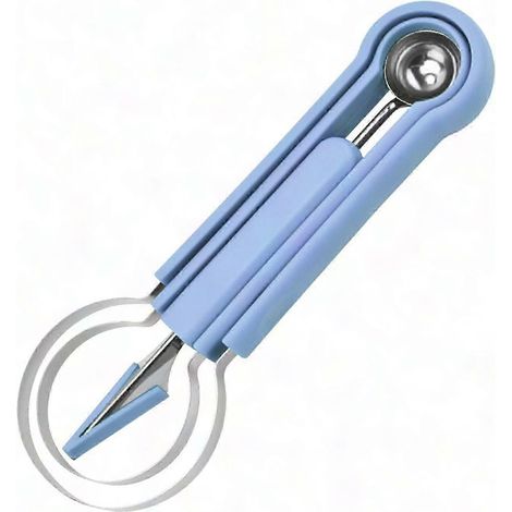 4-teiliges Set multifunktionaler Obstwerkzeuge: zum Schnitzen, Entkernen und Dekorieren – Ideal für Obstplatten (1/5)