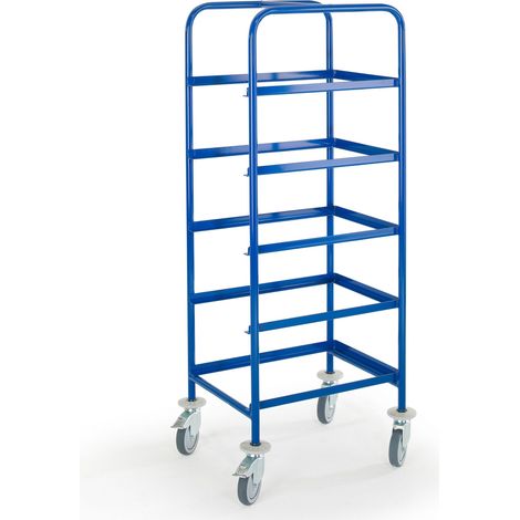 Rollcart Kommissionierwagen mit 5 Ladeflächen 610x410mm