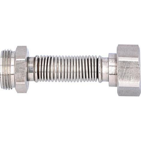 Tube ondulé flexible inox extractible, DN20 (3/4") eurocone X, DN20 (3/4") male (1/2)