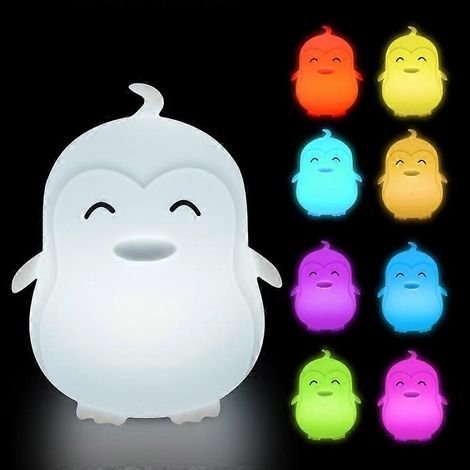 Veilleuse pour enfants avec télécommande et commandes tactiles - Lampe veilleuse rechargeable - Cadeau pour bébé fille [Classe énergétique A] (1/5)
