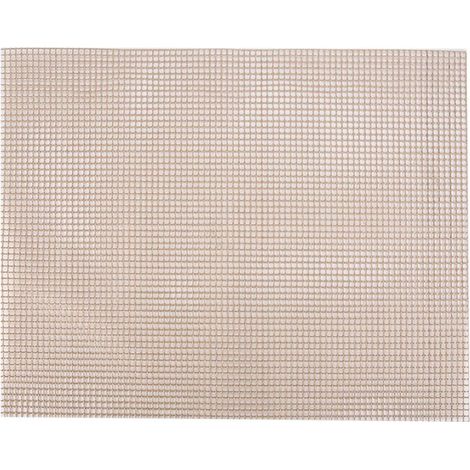 Tapis de barbecue antiadhésif 40 x 33 cm pour barbecue barbecue grill rôti en fibre de verre noir marron marron (1/5)