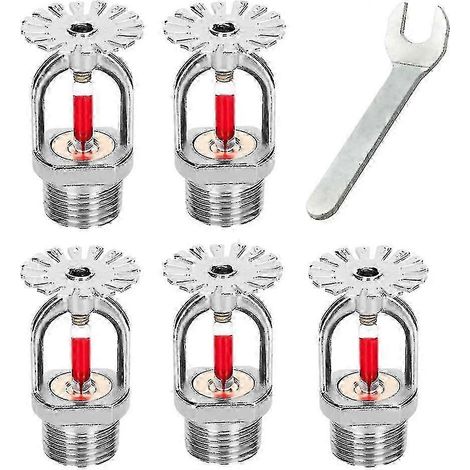 têtes de sprinkler et clé 155 type pendant têtes de sprinkler à réponse rapide 68c filetage 1/2" NPT pour arrosage rapide (1/5)