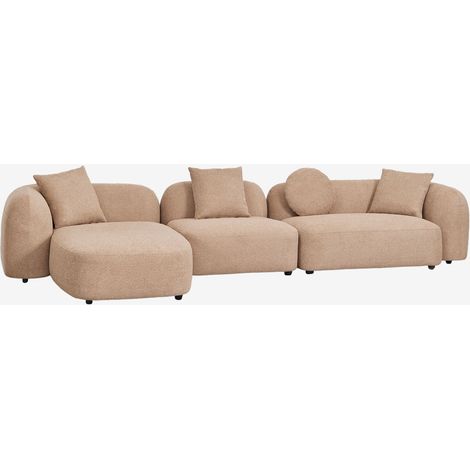 SKLUM Modulares Ecksofa mit linker Chaiselongue, 3-teilig, aus Chenille Coco (1/5)