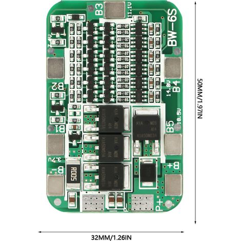 Éclairage solaire pour outils électriques, 6 cellules 22 V/24 V, carte de protection dédiée pour batterie lithium 18650, BM (1/5)