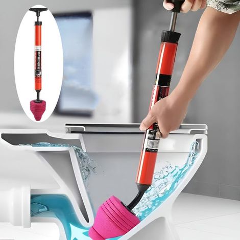 High-pressure toilet plunger, pneumatic toilet plunger, toilet plunger, sink (1/5)