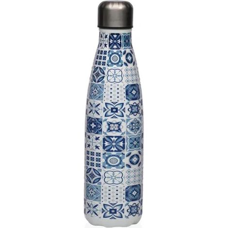VERSA botella acero inoxidable azurita , Botella de acero inoxidable Azurita, un accesorio práctico y elegante que combina funcionalidad y estilo mediterráneo para el día a día. Id