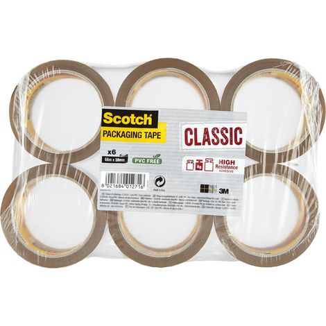 Scotch 371 Packband Braun 50 mm x 66 m 6er-Packung (1/5)