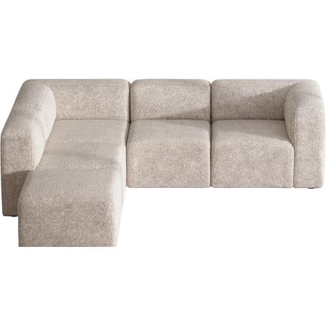 Cubic XL canapé chaise longue tourné vers la droite ou la gauche beige. (1/5)