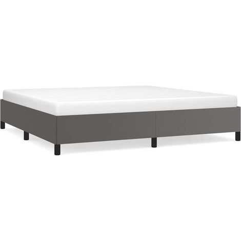 Maison Exclusive - Giroletto senza Materasso Grigio 200x200 cm in Similpelle (1/5)