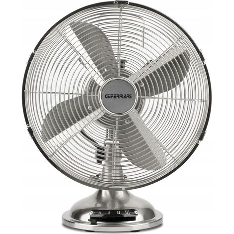 Ventilatore potente, ventilatore da scrivania in metallo, ventilatore da tavolo, motore silenzioso, 30 cm (1/3)