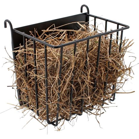 Guinea Pig Hay Feeder，Rabbit Hay Feeder with Heavy-Duty Metal Frame Hay Holder，for Bunny, Guinea Pigs,Chinchillas-6.9x4.7x6.6 inch (1/5)