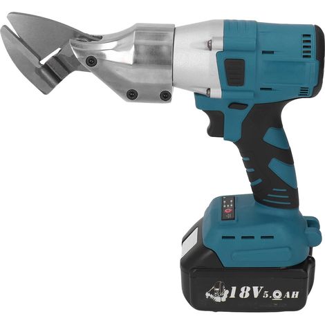 Ciseaux électriques sans Fil, Outil de Coupe Puissant, Ciseaux électriques avec Tête Rotative à 360° pour Tissu, Carton, Tapis, Cuir, Feutre, Métal, Treillis Métallique