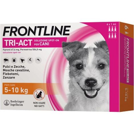 FRONTLINE TRI-ACT 5-10 KG 6 PIPETTE OFF. SPECIALE