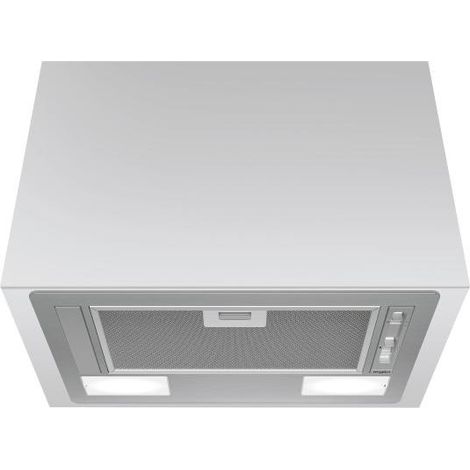 Hotte WHIRLPOOL WCT64FLSX intégrée - 332 m3 air / h max - 64 dB max - 3 vitesses - L 53 cm - Inox