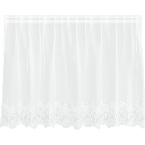 Rideaux avec des rideaux Blanc 500x100cm Polyester CFW16088 (1/5)