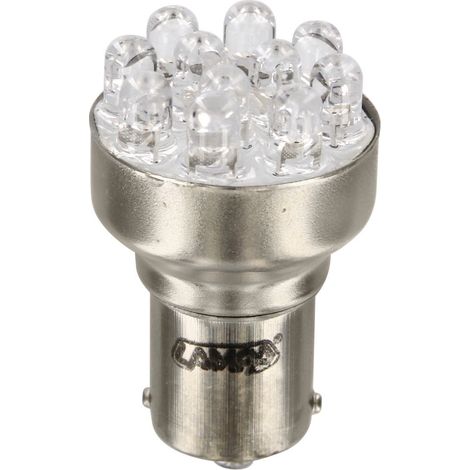 12V Lampada Multi-Led 11 Led - (P21W) - BA15s - 1 pz  - D/Blister - Bianco (1/4)