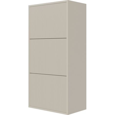 Selsey Veldio Scarpiera a muro con 3 ante - 50 cm - Greige (1/5)