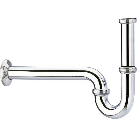 Hansgrohe - Sifón curvo con montaje fácil, cromo 53010000 (1/2)