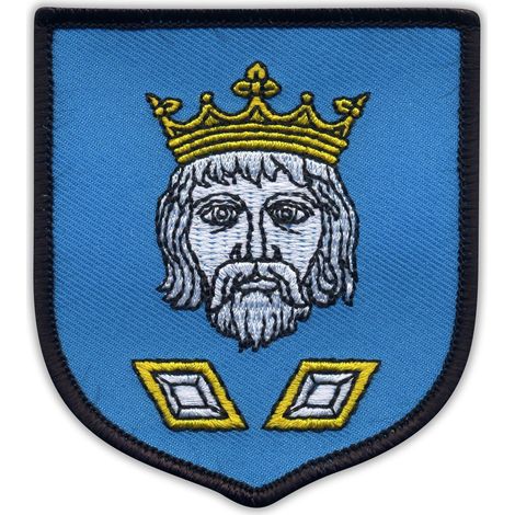 Parche con el escudo de armas de Szamotuly - cierre de velcro - reverso autoadhesivo - Parche/insignia/emblema bordado
