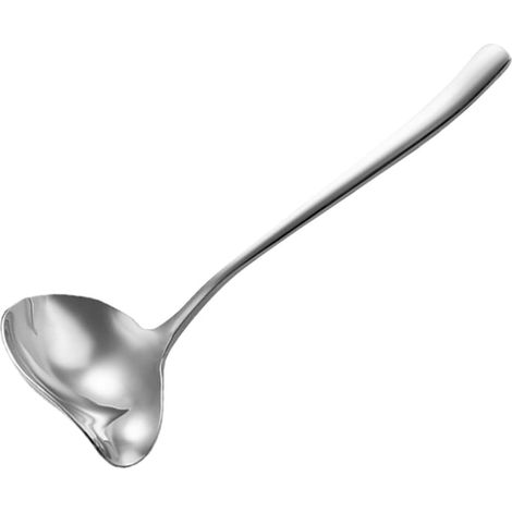 Cuillère de cuisine en acier inoxydable avec bec verseur et louche (1/4)