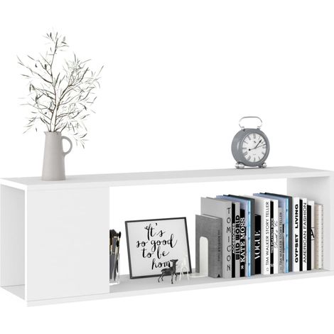 Meuble TV Blanc 100x24x32 (1/5)