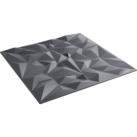 Pannelli da parete 24 pcs Grigio ametista 50 x 50 cm vidaXL