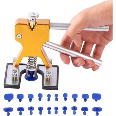 Kit de réparation de bosses pour carrosserie Outil avec ventouses multi tailles Pour réparation automobile en atelier (1/5)