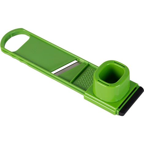 Fackelmann Mini affetta verdure 2in1 con paradito e grattugia in acciaio inossidabile (45583) (1/4)