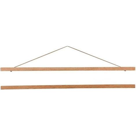 Magnetischer Holzbilderrahmen, Naturholzposter, DIY-Fotoposter, 51 cm Leinwanddruck-Aufhänger zur Wanddekoration
