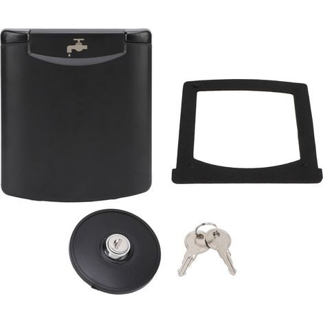 Trappe de Remplissage D'eau pour Camping-car, Serrure Magnétique, Anti-poussière, ABS carré, Entrée de Remplissage D'eau pour Bateau, Camping-car (1/5)