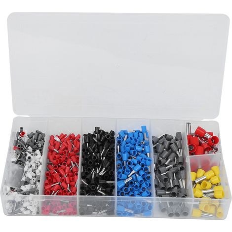 790 pièces connecteur de câble isolé cosse fourchette U nylon PVC sertissage industriel (1/5)