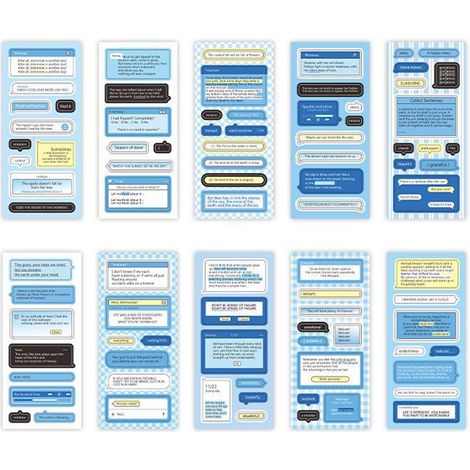 Set mit 20 originellen Scrapbooking-Stickern, verschiedene DIY-Sticker für Tagebücher, Kreativbedarf – Typ 3 (1/5)